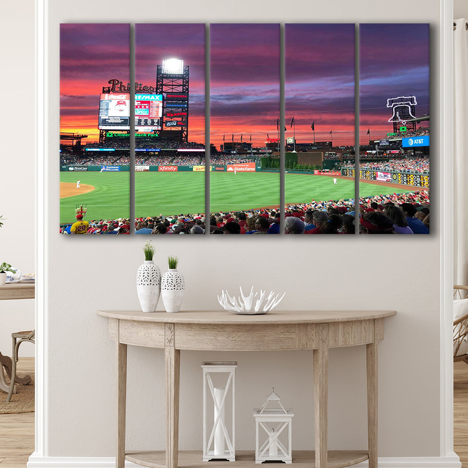 Citizens Bank Park Stadium, Stadium Canvas, Sport Art, Gift for him, Multi Panels B, Canvas Prints Wall Art Decor