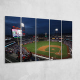 Citizens Bank Park at Night, Stadium Canvas, Sport Art, Gift for him, Multi Panels B, Canvas Prints Wall Art Decor