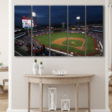 Citizens Bank Park at Night, Stadium Canvas, Sport Art, Gift for him, Multi Panels B, Canvas Prints Wall Art Decor