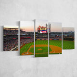 Citizens Bank Park in Philadelphia, Stadium Canvas, Sport Art, Large Canvas, Multi Panels, Canvas Prints Wall Art Decor