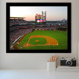 Citizens Bank Park in Philadelphia, Stadium Canvas, Sport Art, Gift for him, Framed Art Prints Wall Art Decor, Framed Picture