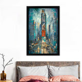 City Of Lights  Framed Canvas Wall Art - Framed Prints, Prints for Sale, Canvas Painting