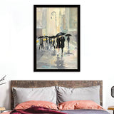 City In The Rain Framed Art Prints - Framed Prints, Prints for Sale, Painting Prints