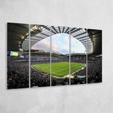 City of Manchester Stadium, Stadium Canvas, Sport Art, Gift for him, Multi Panels B, Canvas Prints Wall Art Decor