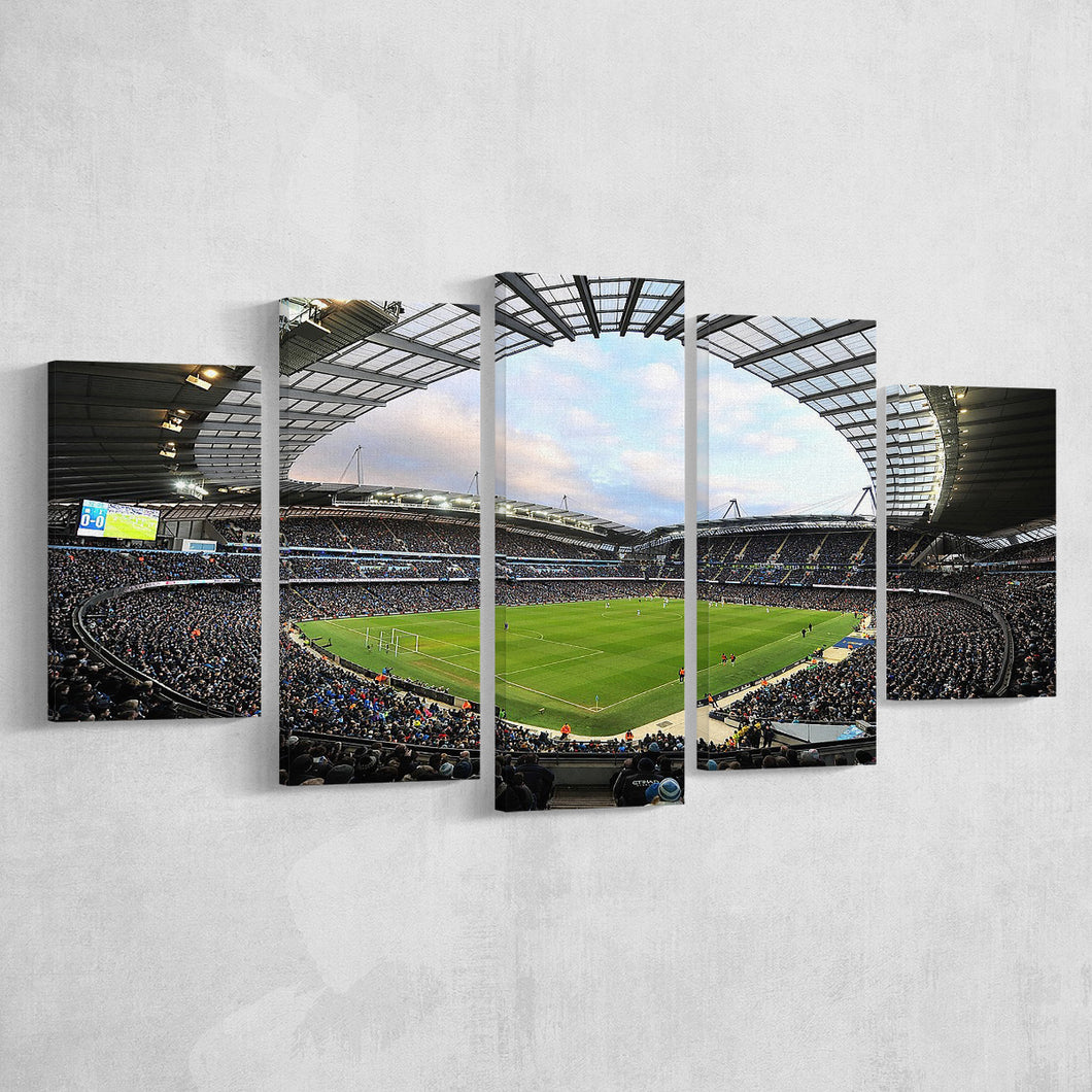City of Manchester Stadium, Stadium Canvas, Sport Art, Large Canvas, Multi Panels, Canvas Prints Wall Art Decor