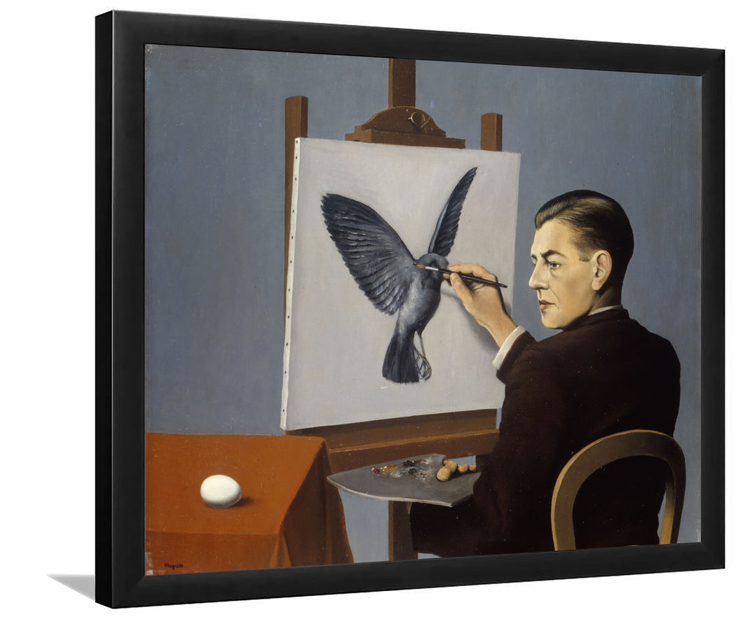 Clairvoyance (Self Portrait) By Ren?Magritte-Art Print,Canvas Art,Frame Art,Plexiglass Cover