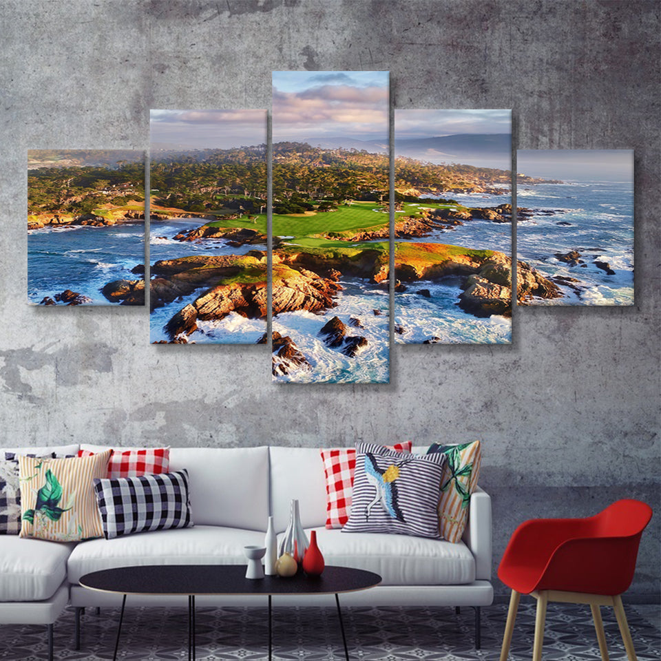 Clarke W Bearden 1911 1998 From Boneys Pulpit  5 Pieces Canvas Prints Wall Art - Painting Canvas, Multi Panel, Home Wall Decor, For Sale