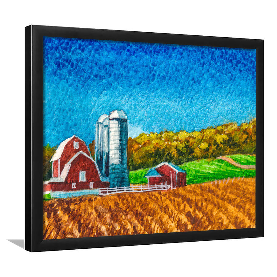 Classical American Farm Framed Wall Art - Framed Prints, Art Prints, Print for Sale, Painting Prints