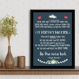 Some Kids Are Smarter Than You Be The Nice Framed Canvas Prints Wall Art - Painting Canvas, Wall Decor, Floating Frame