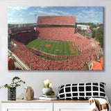 Clemson Memorial Stadium Canvas Prints Clemson Tigers Wall Art,Sport Stadium Art Prints, Fan Gift, Wall Decor