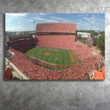 Clemson Memorial Stadium Canvas Prints Clemson Tigers Wall Art,Sport Stadium Art Prints, Fan Gift, Wall Decor