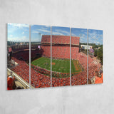 Clemson Memorial Stadium Canvas Prints Clemson Tigers Wall Art,Multi Panels B,Sport Stadium Art Prints, Fan Gift