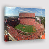 Clemson Memorial Stadium Canvas Prints Clemson Tigers Wall Art,Sport Stadium Art Prints, Fan Gift, Wall Decor