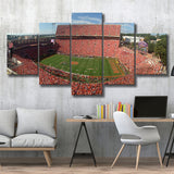 Clemson Memorial Stadium Canvas Prints Clemson Tigers Wall Art,Multi Panels,Sport Stadium Art Prints, Fan Gift