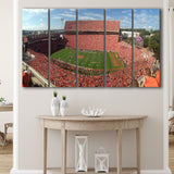 Clemson Memorial Stadium Canvas Prints Clemson Tigers Wall Art,Multi Panels B,Sport Stadium Art Prints, Fan Gift