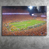 Clemson Tigers Stadium Canvas Prints Clemson Memorial Stadium Wall Art,Sport Stadium Art Prints, Fan Gift, Wall Decor