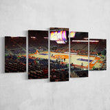 Clemson Tigers Stadium Canvas Prints Littlejohn Coliseum Wall Art Basketball,Multi Panels,Sport Stadium Art Prints, Fan Gift