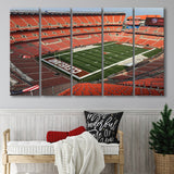 Cleveland Browns Stadium Canvas Prints First Energy Stadium Wall Art V1,Multi Panels B,Sport Stadium Art Prints, Fan Gift