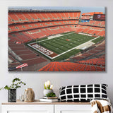 Cleveland Browns Stadium Canvas Prints First Energy Stadium Wall Art V1,Sport Stadium Art Prints, Fan Gift, Wall Decor
