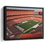 Cleveland Browns Stadium Framed Canvas Prints First Energy Stadium Wall Art V1,Sport Stadium Art Prints, Fan Gift