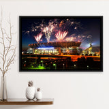 Cleveland Browns Stadium Framed Canvas Prints First Energy Stadium Wall Art,Sport Stadium Art Prints, Fan Gift