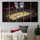 Cleveland Cavaliers Stadium Canvas Prints Quicken Loans Arena Wall Art,Multi Panels B,Sport Stadium Art Prints, Fan Gift