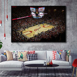 Cleveland Cavaliers Stadium Framed Canvas Prints Quicken Loans Arena Wall Art,Sport Stadium Art Prints, Fan Gift