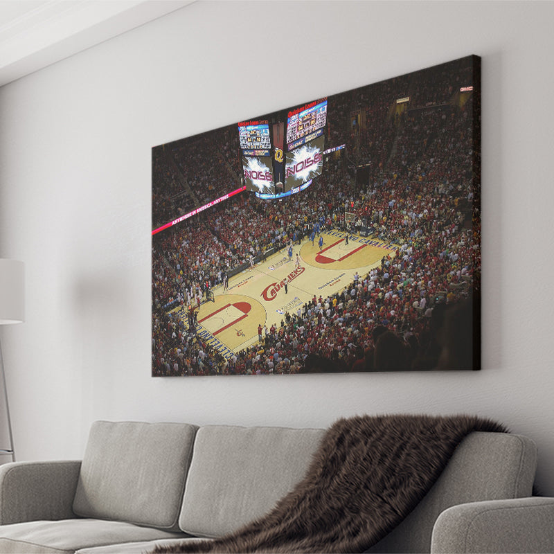 Cleveland Cavaliers Stadium Canvas Prints Quicken Loans Arena Wall Art,Sport Stadium Art Prints, Fan Gift, Wall Decor