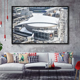 Cleveland Cavaliers Stadium Framed Canvas Prints Rocket Mortgage FieldHouse Wall Art100,Sport Stadium Art Prints, Fan Gift