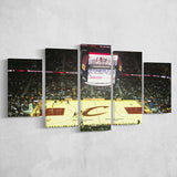 Cleveland Cavaliers Stadium Canvas Prints Rocket Mortgage FieldHouse Wall Art,Multi Panels,Sport Stadium Art Prints, Fan Gift