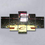 Cleveland Cavaliers Stadium Canvas Prints Rocket Mortgage FieldHouse Wall Art,Multi Panels,Sport Stadium Art Prints, Fan Gift
