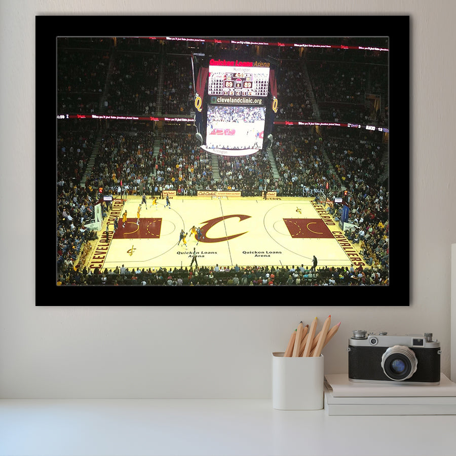 Cleveland Cavaliers Stadium Art Prints Rocket Mortgage FieldHouse Wall Art,Sport Stadium Art Prints, Fan Gift, Wall Decor