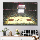 Cleveland Cavaliers Stadium Canvas Prints Rocket Mortgage FieldHouse Wall Art,Sport Stadium Art Prints, Fan Gift, Wall Decor