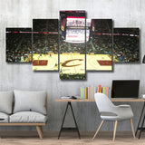 Cleveland Cavaliers Stadium Canvas Prints Rocket Mortgage FieldHouse Wall Art,Multi Panels,Sport Stadium Art Prints, Fan Gift