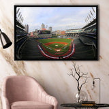 Cleveland Indians Stadium Framed Canvas Prints Progressive Field Wall Art Baseball100,Sport Stadium Art Prints, Fan Gift
