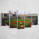 Cleveland Indians Stadium Canvas Prints Progressive Field Wall Art Baseball,Multi Panels,Sport Stadium Art Prints, Fan Gift
