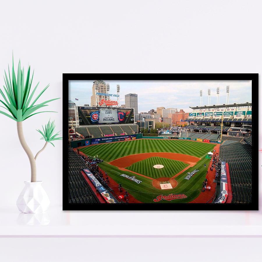 Cleveland Indians Stadium Art Prints Progressive Field Wall Art Baseball,Sport Stadium Art Prints, Fan Gift, Wall Decor