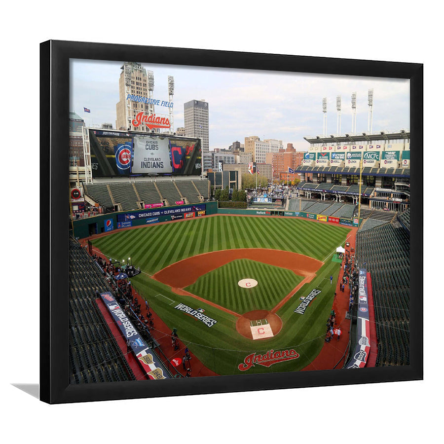 Cleveland Indians Stadium Art Prints Progressive Field Wall Art Baseball,Sport Stadium Art Prints, Fan Gift, Wall Decor