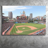 Cleveland Indians Wall Art Progressive Field Stadium Canvas Prints Baseball100,Sport Stadium Art Prints, Fan Gift, Wall Decor