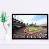 Cleveland Indians Wall Art Progressive Field Stadium Art Prints Baseball,Sport Stadium Art Prints, Fan Gift, Wall Decor