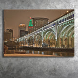 Cleveland Skyline, Cleveland Canvas Art Canvas Prints Wall Art Home Decor - Painting Canvas, Ready to hang