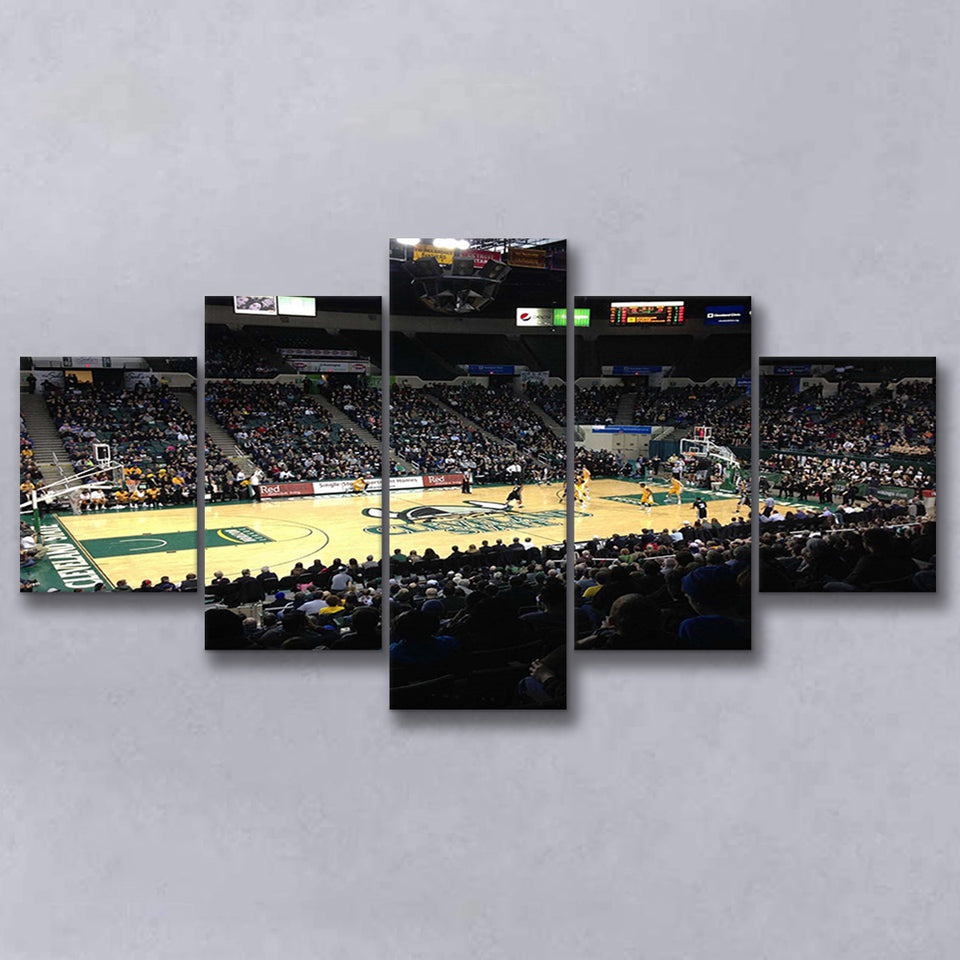 Cleveland State Vikings Wall Art Wolstein Center Stadium Canvas Prints,Multi Panels,Sport Stadium Art Prints, Fan Gift