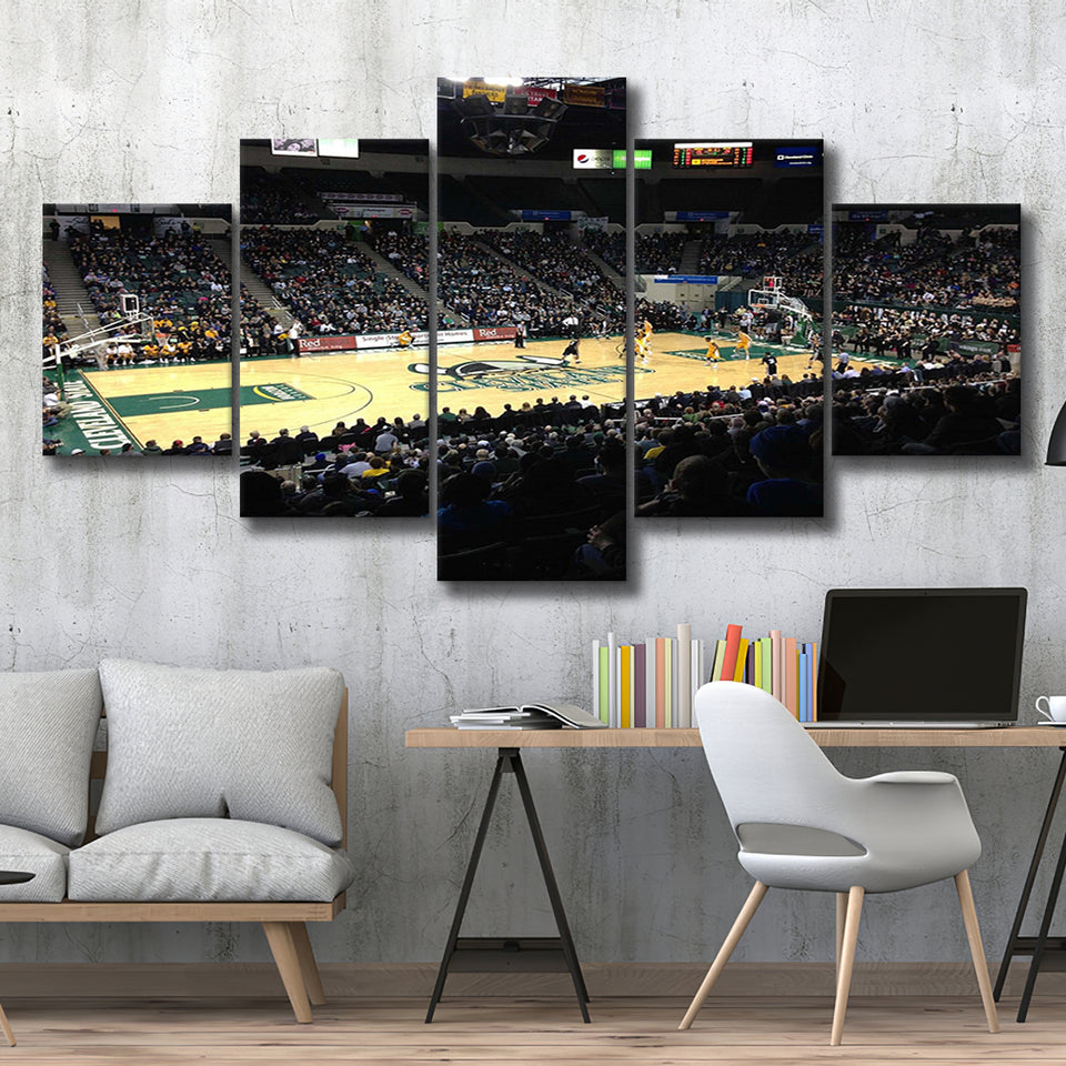 Cleveland State Vikings Wall Art Wolstein Center Stadium Canvas Prints,Multi Panels,Sport Stadium Art Prints, Fan Gift