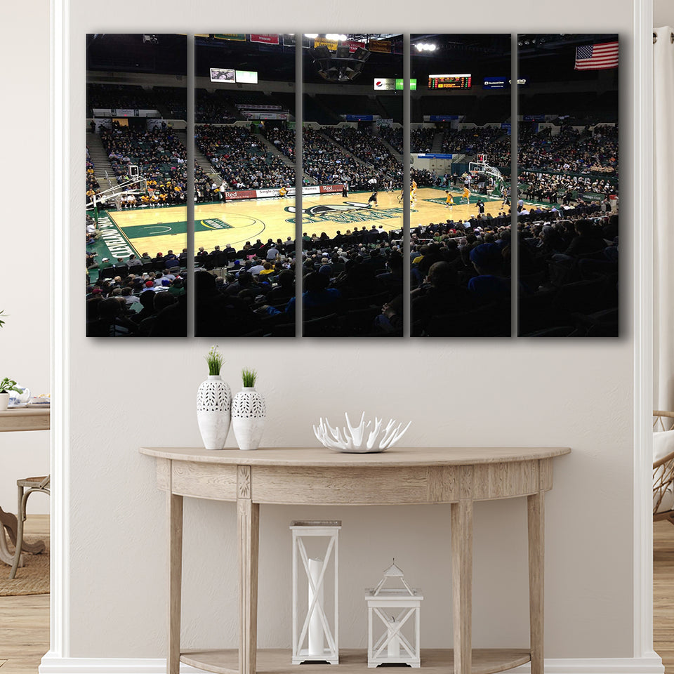 Cleveland State Vikings Wall Art Wolstein Center Stadium Canvas Prints,Multi Panels B,Sport Stadium Art Prints, Fan Gift