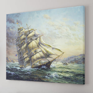 Clipper Ship Surprise Canvas Wall Art - Canvas Prints, Prints For Sale, Painting Canvas,Canvas On Sale