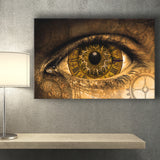 Clock In The Eyes Canvas Prints Wall Art - Painting Canvas, Art Prints, Wall Decor, Home Decor, Prints for Sale