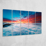 Cloud Blue Cloud Print Clouds Extra Large Canvas Prints Multi Panels B Wall Art Prints Home Decor