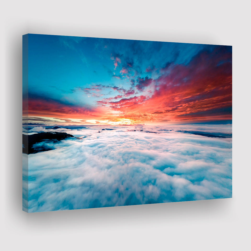 Cloud Blue Cloud Print Clouds Landscape Canvas Prints Wall Art Home Decor - Painting Canvas, Ready to hang