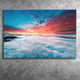 Cloud Blue Cloud Print Clouds Landscape Canvas Prints Wall Art Home Decor - Painting Canvas, Ready to hang