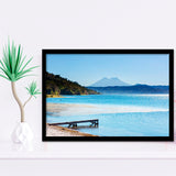 Coatepeque lake view Santa Ana El Salvador Central America Framed Art Prints Wall Decor - Painting Art, Wall Art, Home Decor